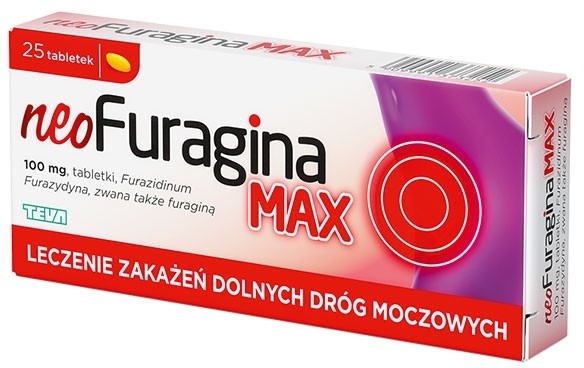 Teva neoFuragina Max 100mg x25 tabletek