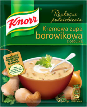 Knorr Kremowa zupa borowikowa z cebulką