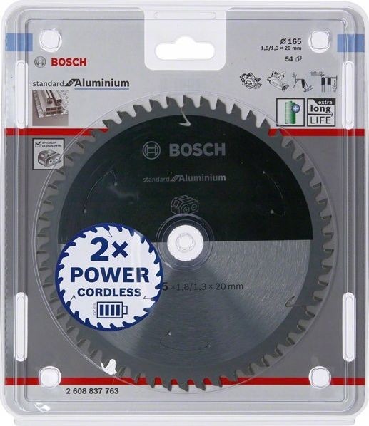 Bosch piła standard do aluminium 165x20x54z 2608837763 2608837763