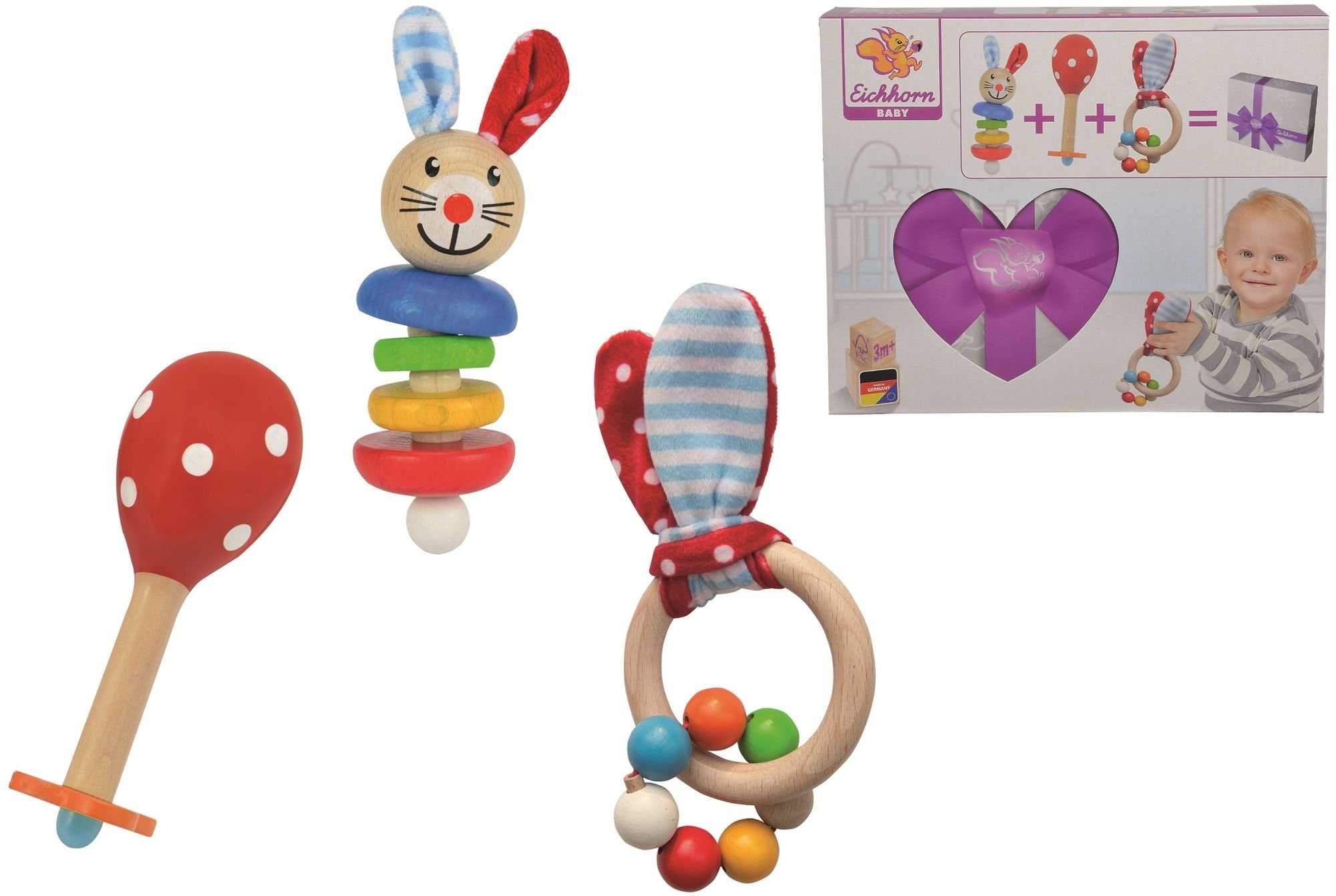Eichhorn Eichhorn 17045 Zestaw podarunkowy dla niemowlęcia Grzechotki 10 001 7045