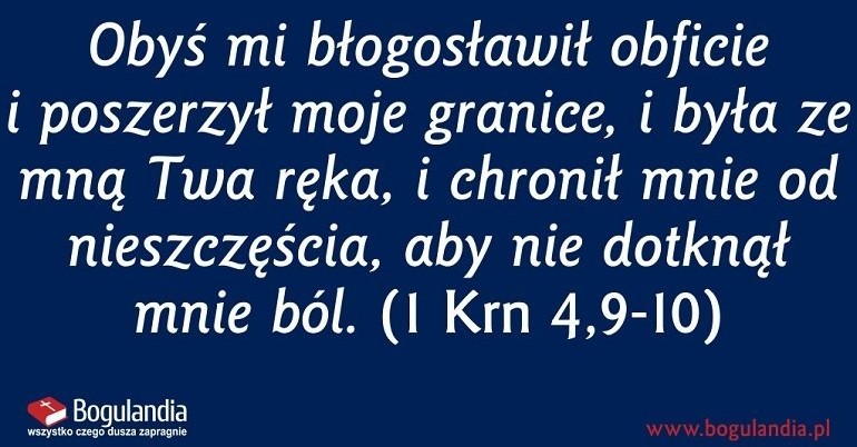 Bogulandia Naklejka - Obyś mi błogosławił obficie i poszerzył moje granice, i była ze mną Twa ręka... 3617-uniw