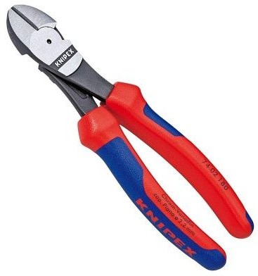 Knipex SZCZYPCE TNĄCE BOCZNE O ZWIĘKSZONYM PRZYŁOŻENIU 180 MM