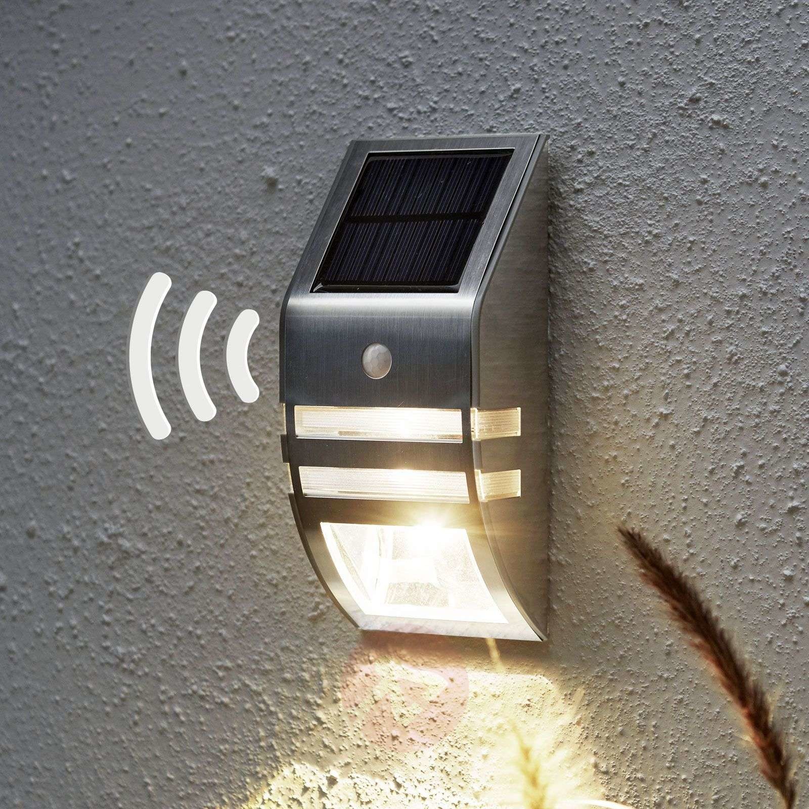 Best Season Ścienna lampa solarna LED Wally, czujnik ruchu