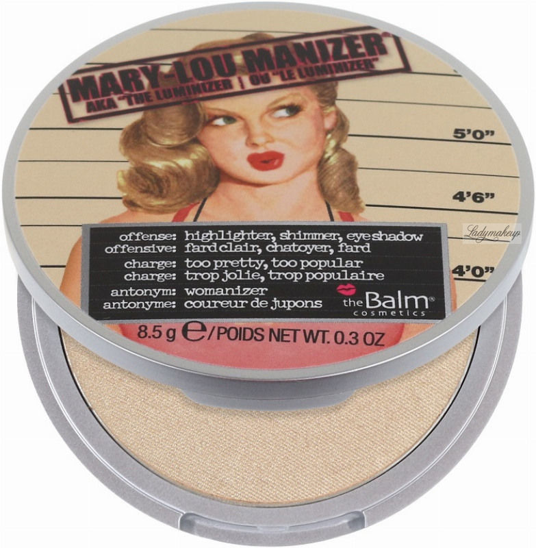 The Balm MARY-LOU MANIZER - Puder rozświetlający - (BEZ KARTONIKA)