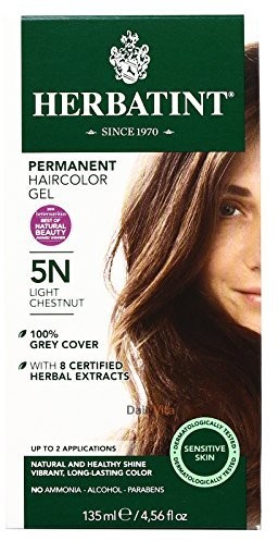 Herbatint Okres herb atint zioła farba do włosów Gel, jasny kasztanowy, 5 N, 1 po Herbatnt-0959825