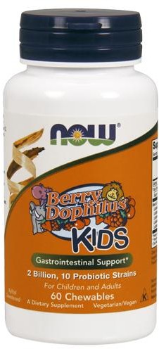 PRO NATURA NOW FOODS BerryDophilus KIDS 60 tabl