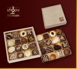Chocobox Podwójna-bombonierka-drewniana