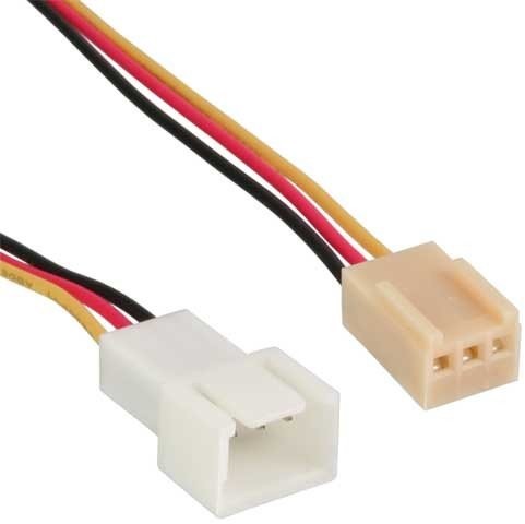 Molex Wentylatory przedłużacz kabla, 3bieguny male/female, długość 0,6 m 1X 33328L