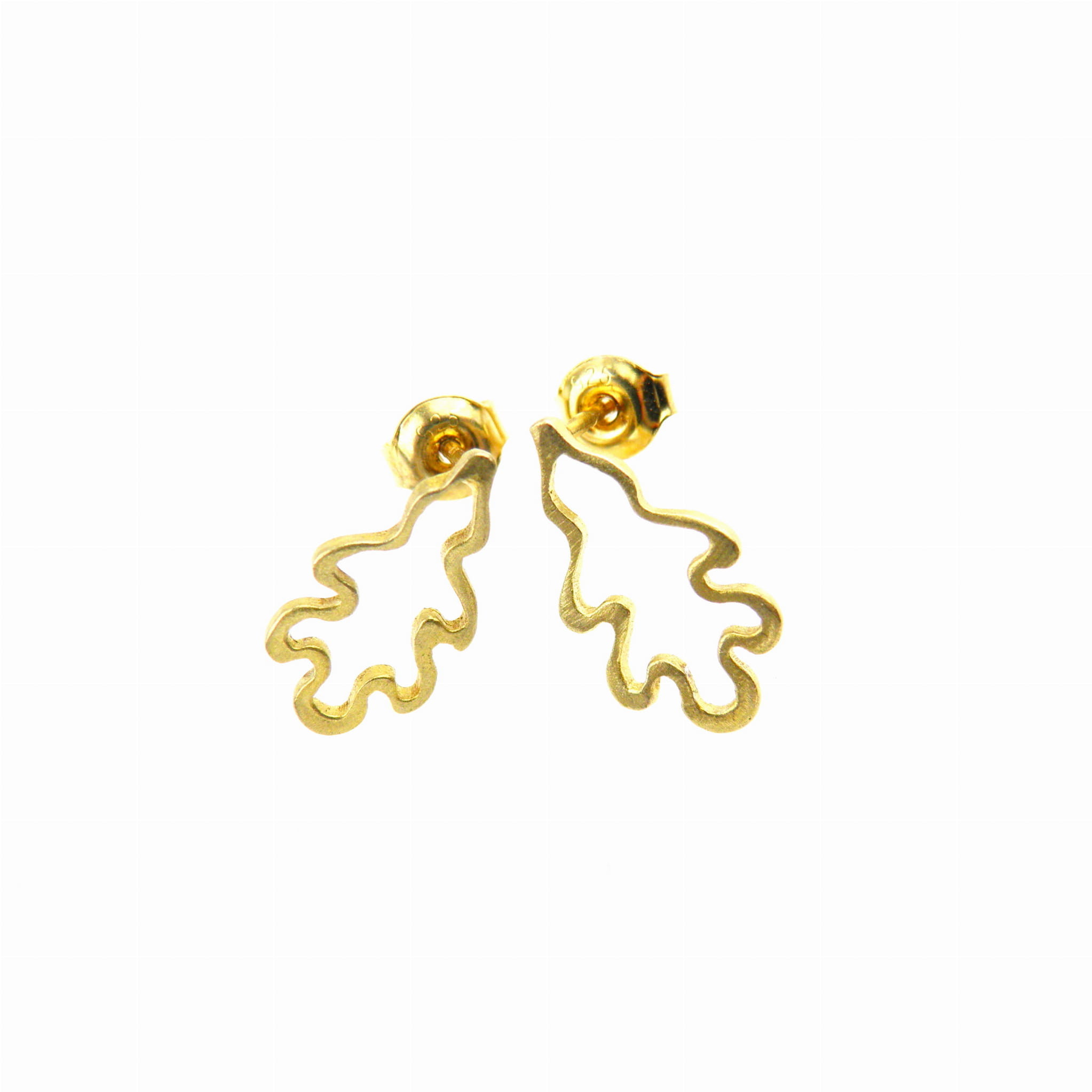 Venus Galeria Niesforne mini pozłocone - kolczyki srebrne