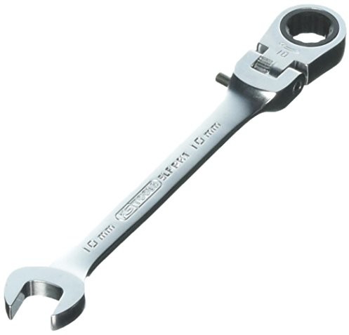 KS Tools Przegub  503.4810 Gear Plus firmy zapadkowy klucz płasko oczkowy, z blokadą, 10 MM 5034810