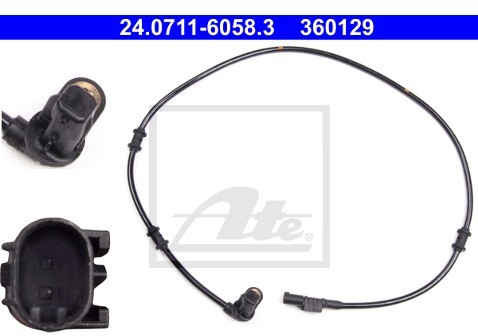 ATE Czujnik, prędkość obrotowa koła 24.0711-6058.3