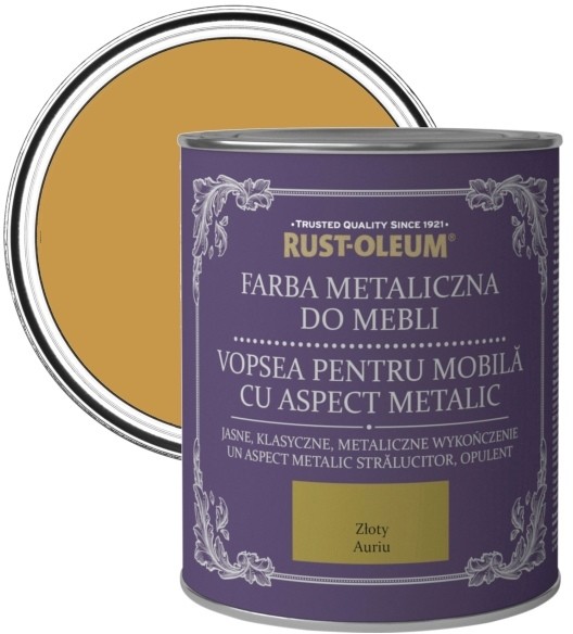 Rust-Oleum Farba do mebli Rust-Oleum złoty metaliczny 0 125 l R0070027X5