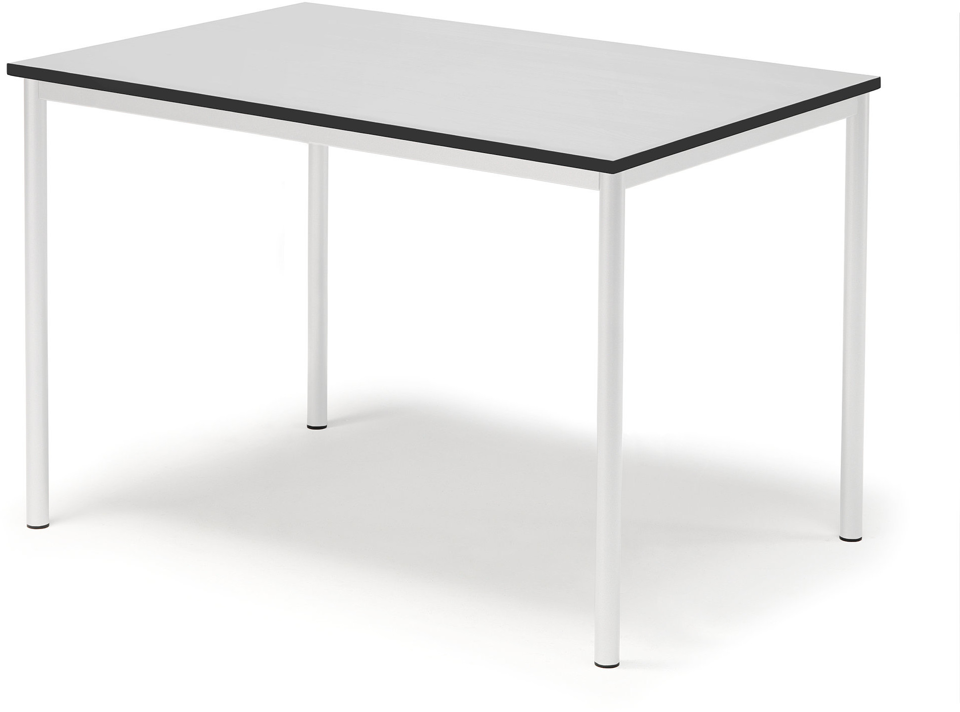 AJ Produkty Biurko SONITUS, 1200x800x760 mm, szary laminat, biały