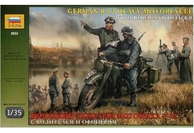 Zvezda German R12 Heawy Motorcycle MZV-3632