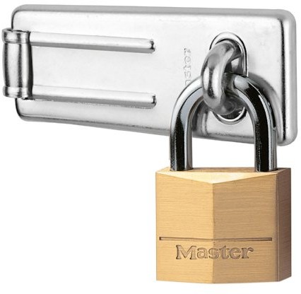 Master Lock 140703eurd  Vorteilspack: zasuwa do drzwi + mosiądz kłódka 140703EURD