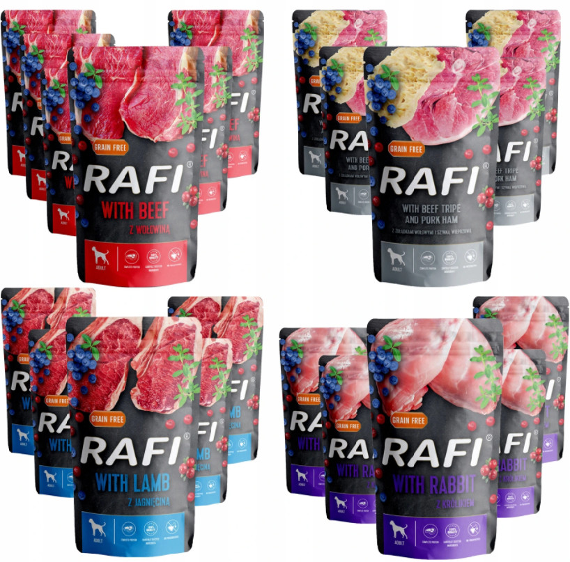 Dolina Noteci (RAFI) RAFI Pakiet Mix Smaków 40x 500g  od 95zł +DO 3% ZWROTU W PROGRAMIE LOJALNOŚCIOWYM ZEST-RAFI-500-NEW-40