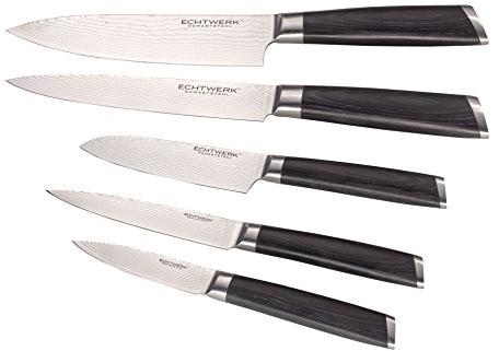 ECHTWERK Echtwerk VG-10 EW-DM-0390 komplet 5 noży ze stali damasceńskiej, w zestawie z opakowaniem prezentowym EW-DM-0390