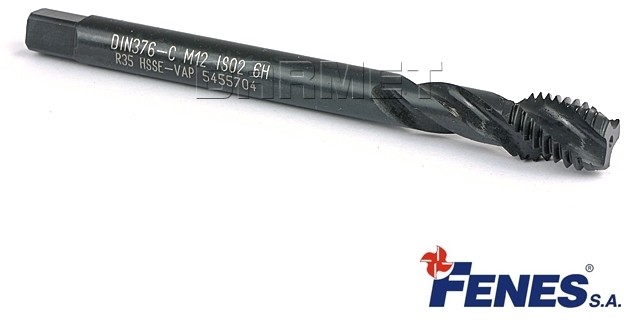 HSS Gwintownik maszynowy OPTI do gwintu metrycznego M12, nieprzelotowy (RM 800), DIN-376 E OX - FENES 0641-305-015-120