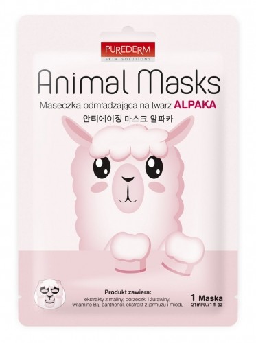 Purederm koreańska maseczka na twarz ANIMAL ALPAKA ADS315