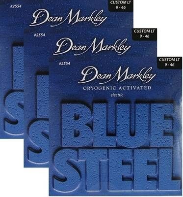 Dean Markley 2554-3PK Blue Steel CL struny do gitary elektrycznej 9-46, 10-pack