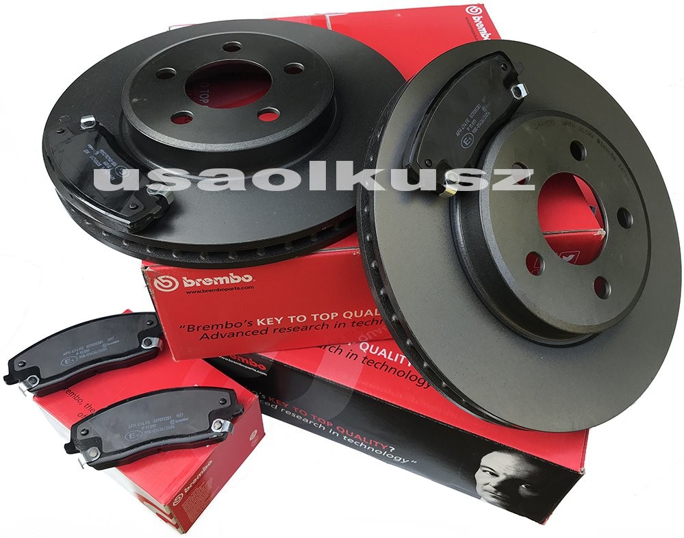 BREMBO Klocki oraz tarcze hamulcowe przednie 320mm Dodge Challenger 09.A402.11+P11019