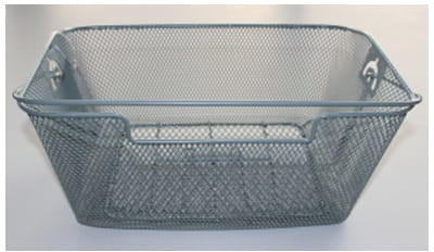 Basil Kosz na tylny bagażnik BASKET-4 Bottom hooks, stalowy srebrny A-BAS-11118