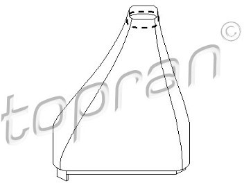 TOPRAN Mieszek ochronny dźwigni zmiany biegów TOPRAN 205 861