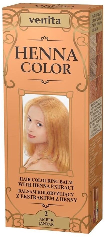 Venita Henna Color balsam koloryzujący z ekstraktem z henny 2 Jantar 75ml