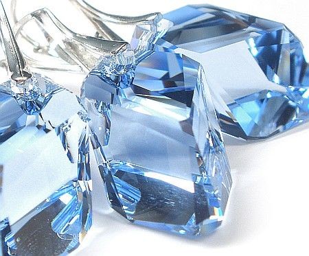 Arande Swarovski komplet LIGHT SAPPHIRE 22mm CERTYFIKAT 1876062066