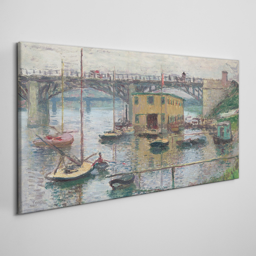 PL Coloray Obraz na Płótnie Most na Argenteuil Monet 100x50cm