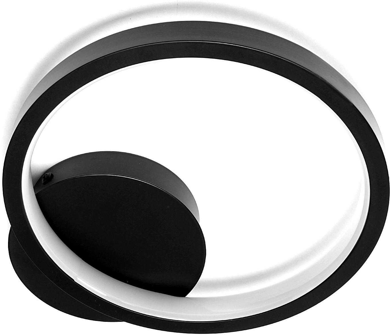 Decorativi Designerski Kinkiet Led Okrągły Czarny 14W 4000K 396 Decorativi 396