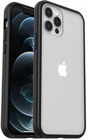 Otterbox Sleek Case - przezroczyste, odporne na upadki etui ochronne do Apple iPhone 12/12 Pro, przezroczyste/czarne bez opakowania detalicznego 77-66224