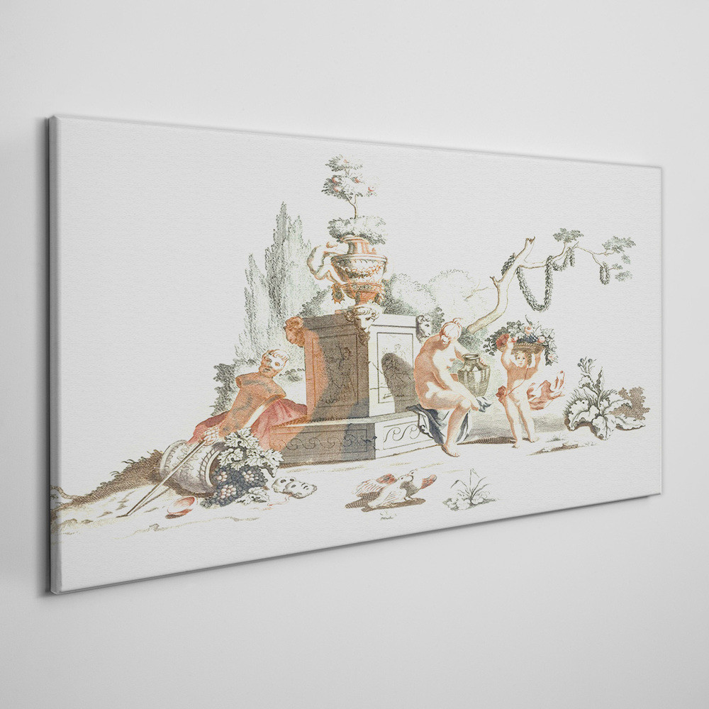 PL Coloray Obraz Canvas Rysunek starożytny drzewo 100x50cm
