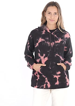 Hurley Hurley Damska bluza z kapturem W Tate Boyfriend Czarny vintage batikowy XS 3HJ2720264