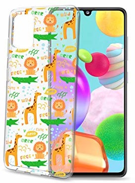 Celly Etui ochronne z motywem zwierzęcym do Samsung Galaxy A1, przezroczyste, o oryginalnym designie z silikonu TPU, elastyczne, odporne na uderzenia i zarysowania COVERANIMAL906