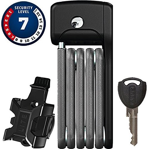 Abus 6055/85 bordowe Lite zapięcie rowerowe, czarny, 85 cm 780639