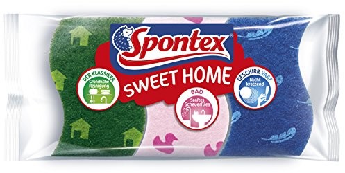 Spontex spontex Sweet Home, trójpak-kuchni, łazienki, uniwersalny  z symbolami (4 X 3 szt.) 19500017