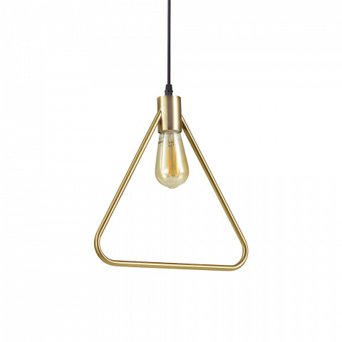Ideal Lux Lampa wisząca Abc SP1 Triangle 207834 mosiężna oprawa w stylu design 207834