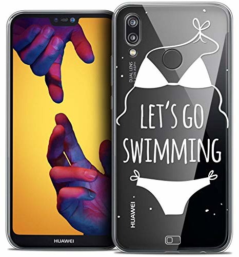 Caseink Etui ochronne do Huawei P20 Lite, ultracienkie, Summer Let's Go Swim CRYSPRNTETEP20LITESWIM