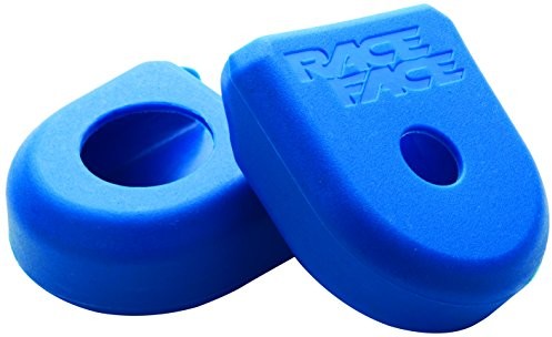 RaceFace Crank Boot black czarne nakładki na korbę roweru, niebieski A10068BLU_bleu