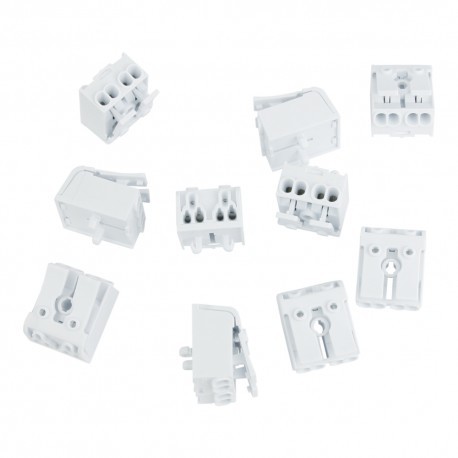 DEGSON 10 sztuk Kostka z Dźwignią Szybkozłączka 2x0.75-2.5mm2 450V VDE DGN 4234 10-DG238-10.0-02P