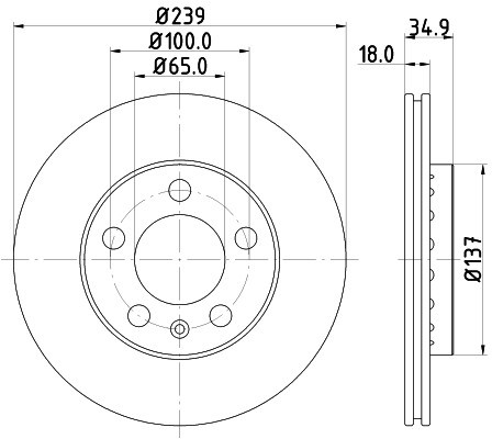 HELLA PAGID Tarcza hamulcowa PAGID 8DD355107-651