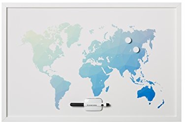 Bi-Office Whiteboard Polygon mapa świata 90x60 cm MM07450660
