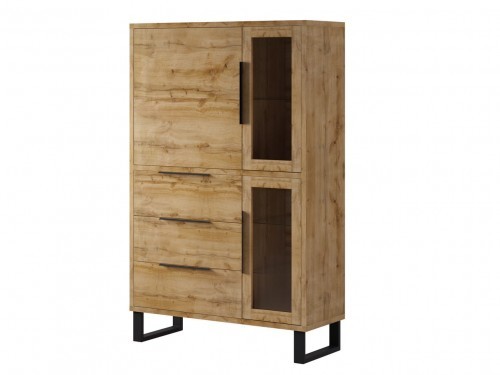 Helvetia Nowoczesna witryna HALLE 12 Dąb Wotan HALLE_24N0HK12_3D3S