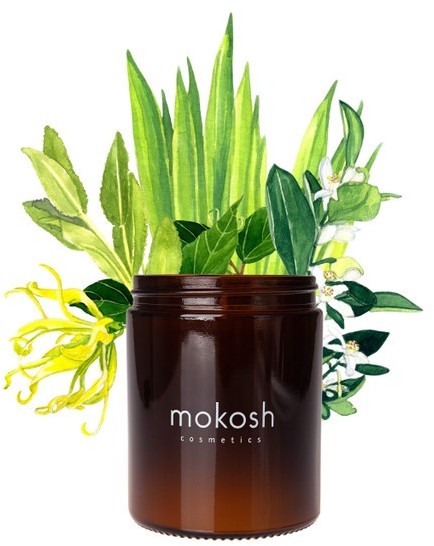 MOKOSH Mokosh, roślinna świeca sojowa, Śródziemnomorski gaj, 140g MOK000058