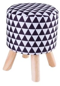 Taboret Stołek Skandynawski Pufa Drewniane Nogi
