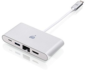 Iogear USB-C to 4 K HDMI GbE USB-A adapter with PD, guh3 °C3pd (USB-A adapter with PD Pass Thru) GUH3C3PD