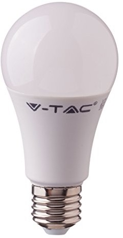 V-TAC Żarówka LED E27 A60 9 W 2700 K Thermo tworzywo sztuczne ciepłe białe 7260