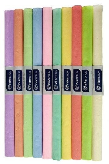 Interdruk Bibuła marszczona Pastel mix (10szt)