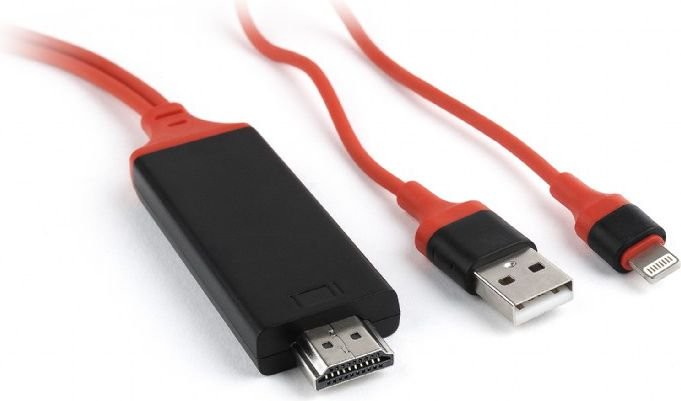 Gembird Kabel HDMI USB 1.8m Czerwony CC-LMHL-01 CC-LMHL-01